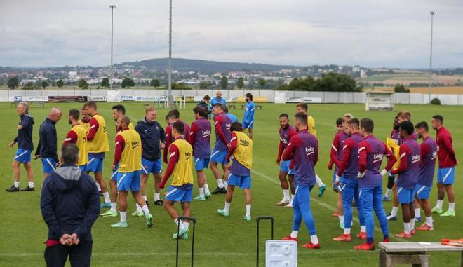 Las mejores imágenes del entrenamiento de hoy del Barça