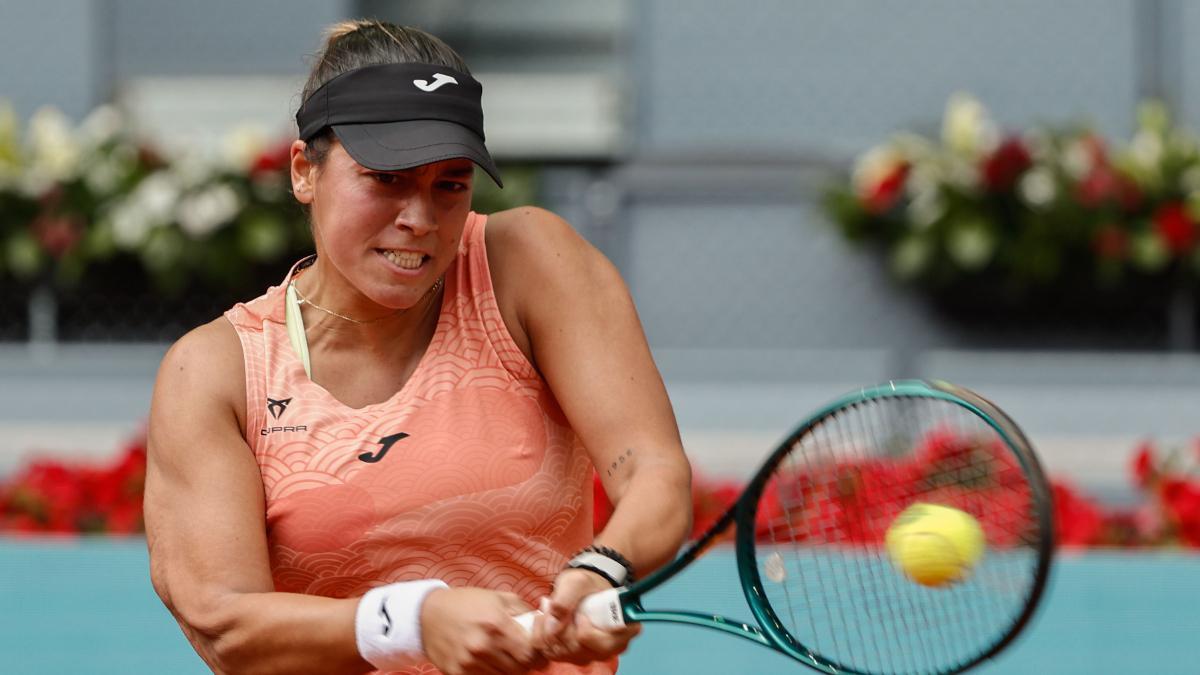 Jéssica Bouzas, en el Mutua Madrid Open