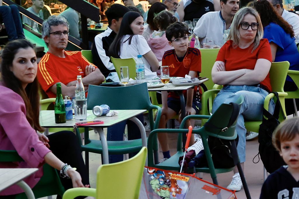 Afición del UCAM Murcia en el Zig Zag durante el primer partido de la final de la Liga Endesa