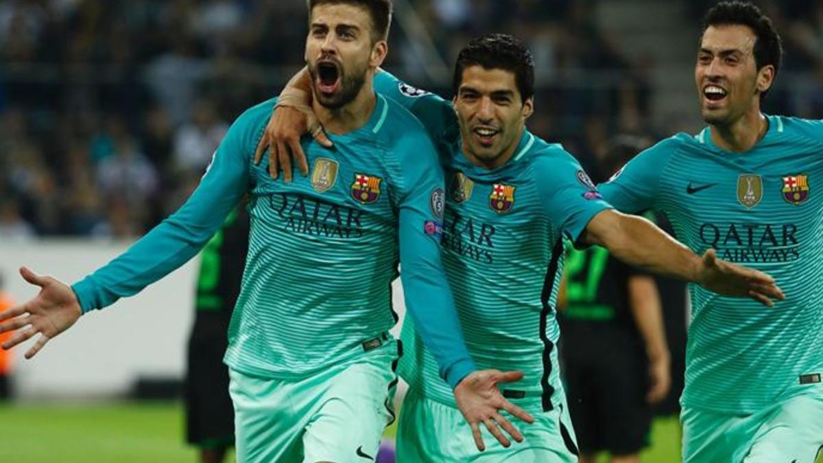 Piqué y Suárez, los protagonistas del gol