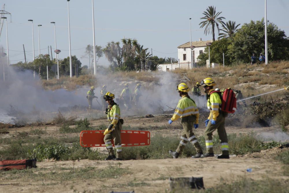 Más de 500 efectivos participan en un simulacro de accidente aéreo