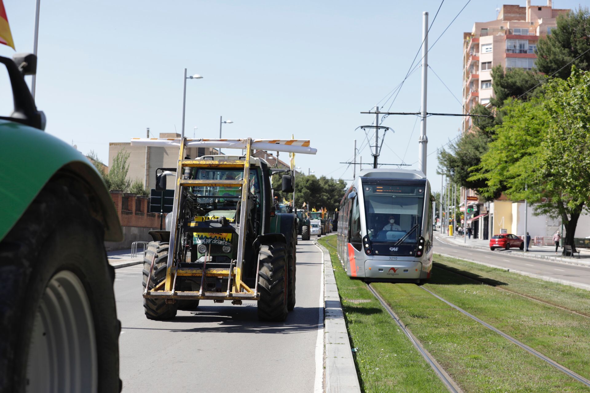 Tractorada en Zaragoza