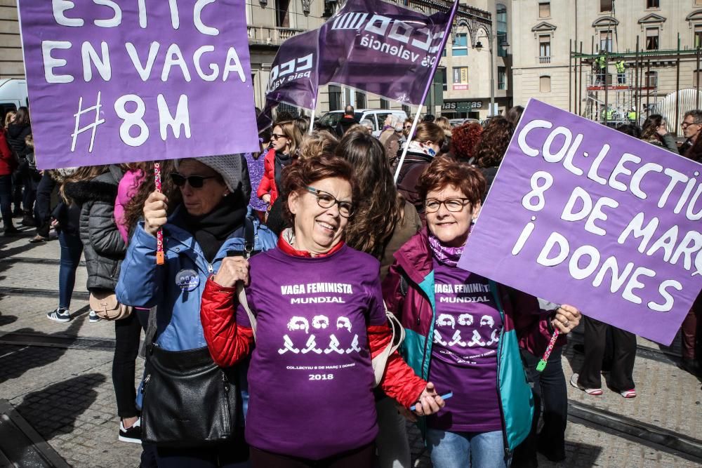 Manifestación del 8 de marzo en Alcoy.