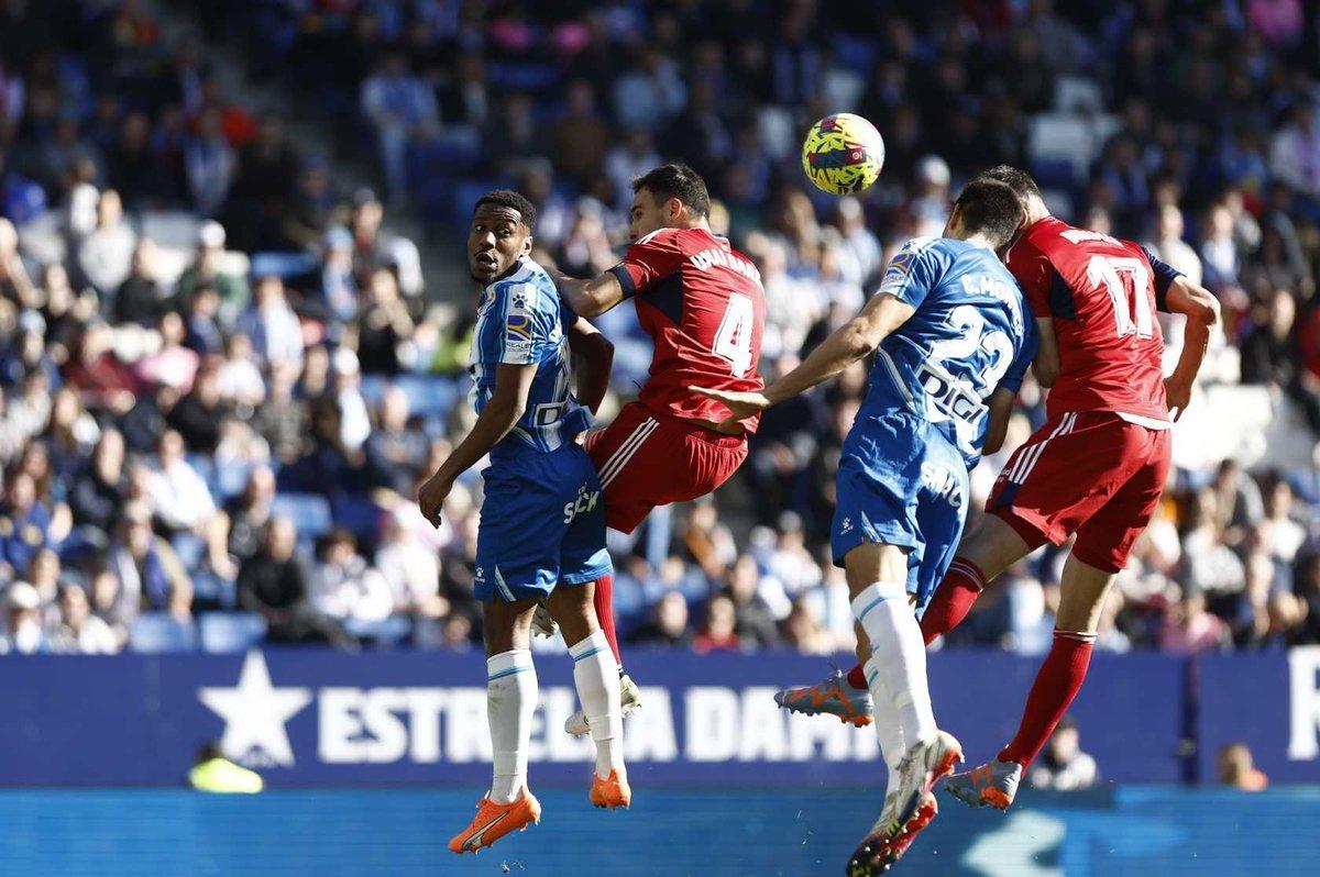 L’Espanyol i l’Osasuna empaten en el combat de Cornellà