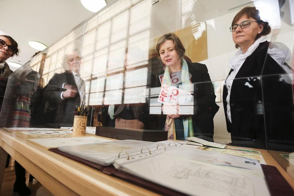 nauguración de la muestra "Imaginar la educación. 50 años con Frato" en el Edificio Histórico.