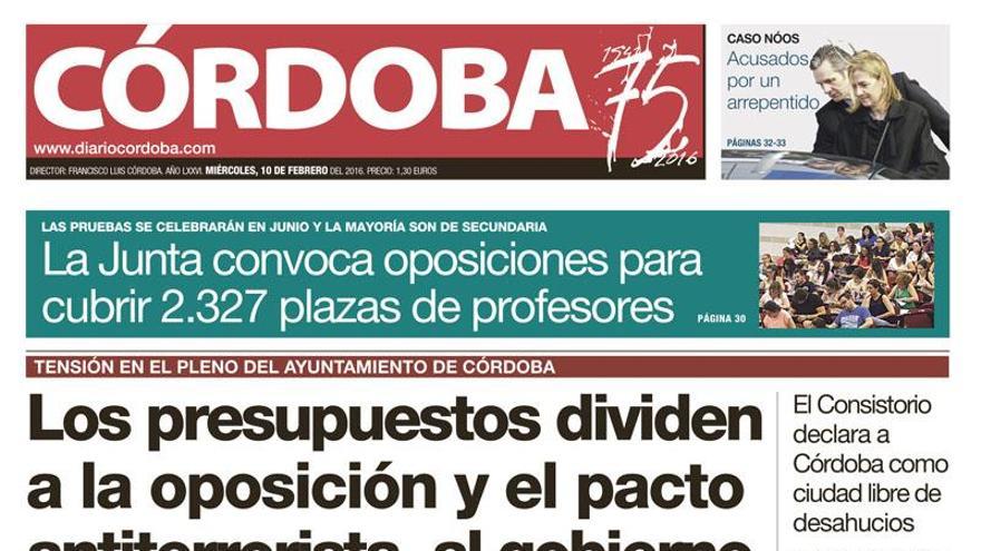 La portada de CÓRDOBA