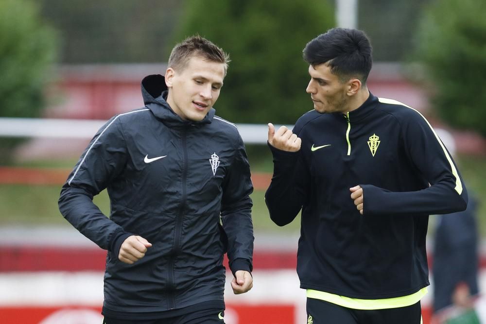 Entrenamiento del Sporting