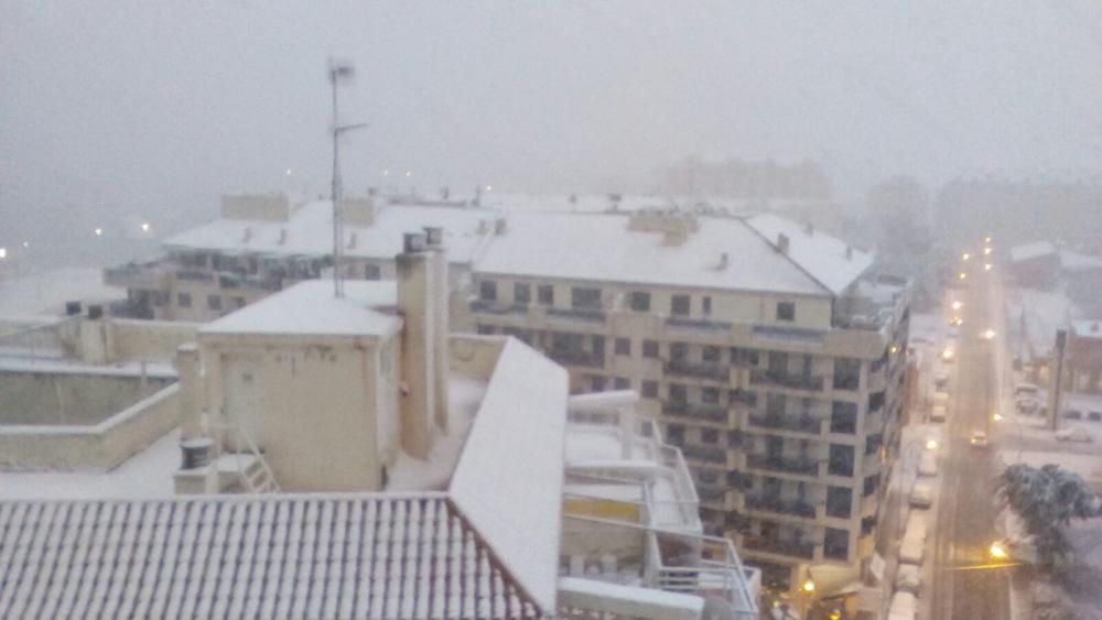 La nieve llega a Dénia