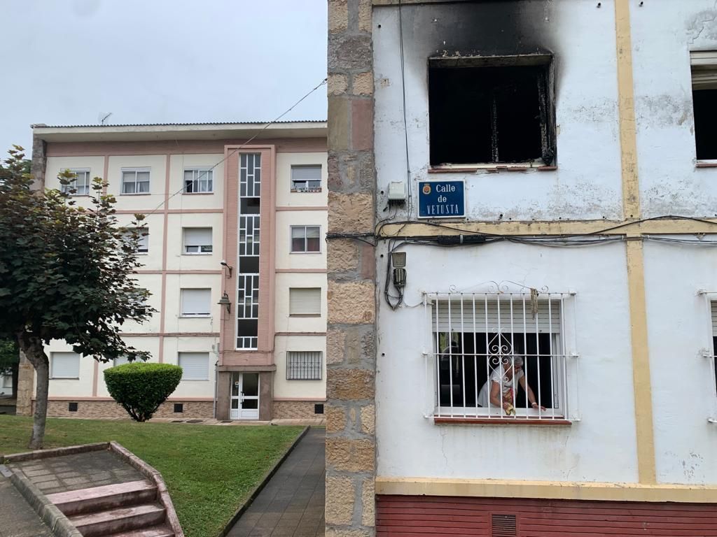 Muere en Avilés una mujer de 66 años en el incendio de su vivienda