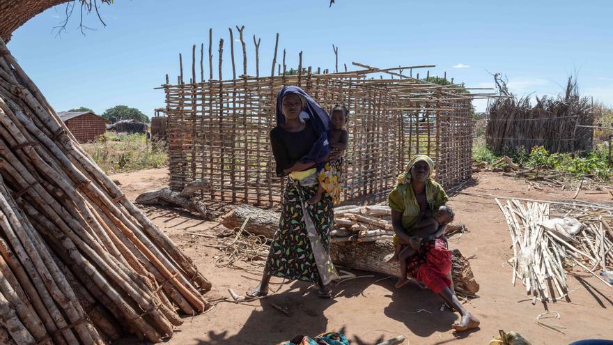 Desplazados por la violencia en Cabo Delgado, Mozambique.