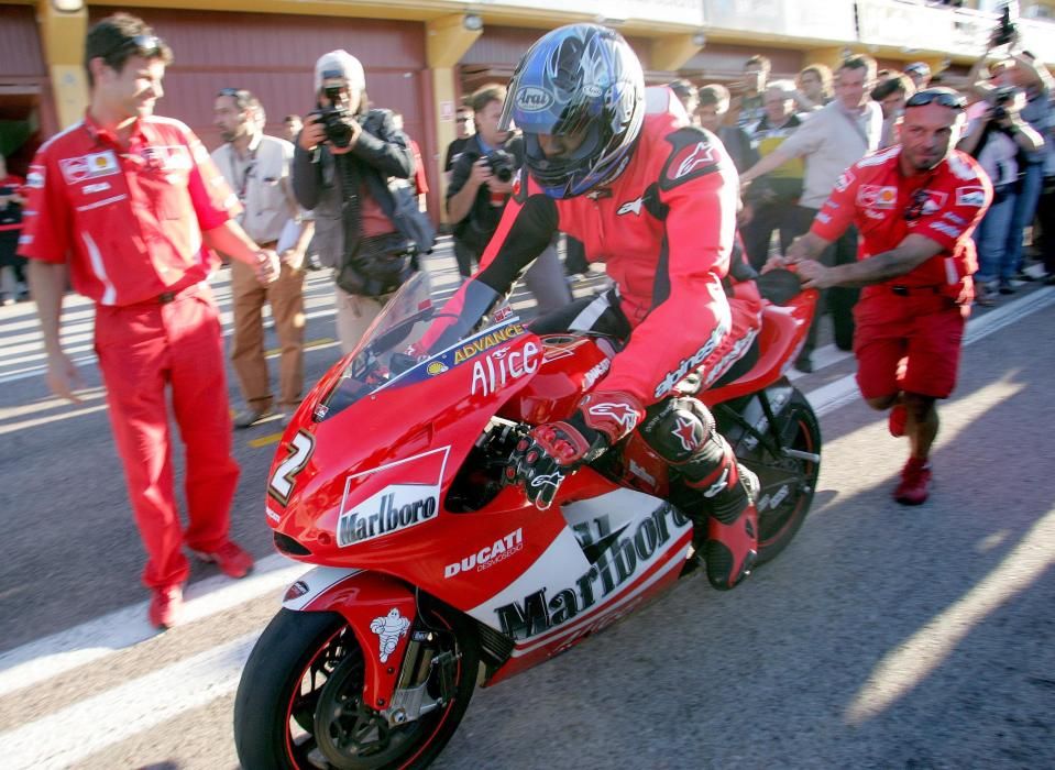 Michael Jordan en 2004 en Cheste MotoGP