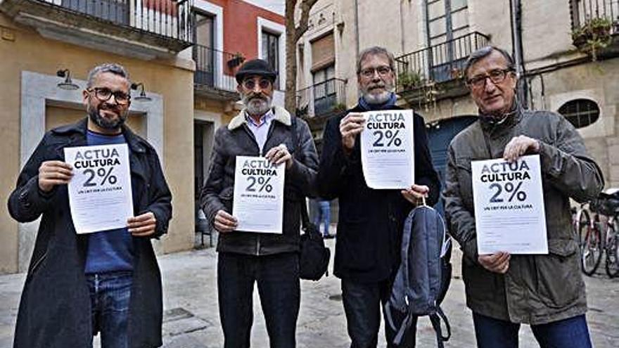 La concentració a Girona.