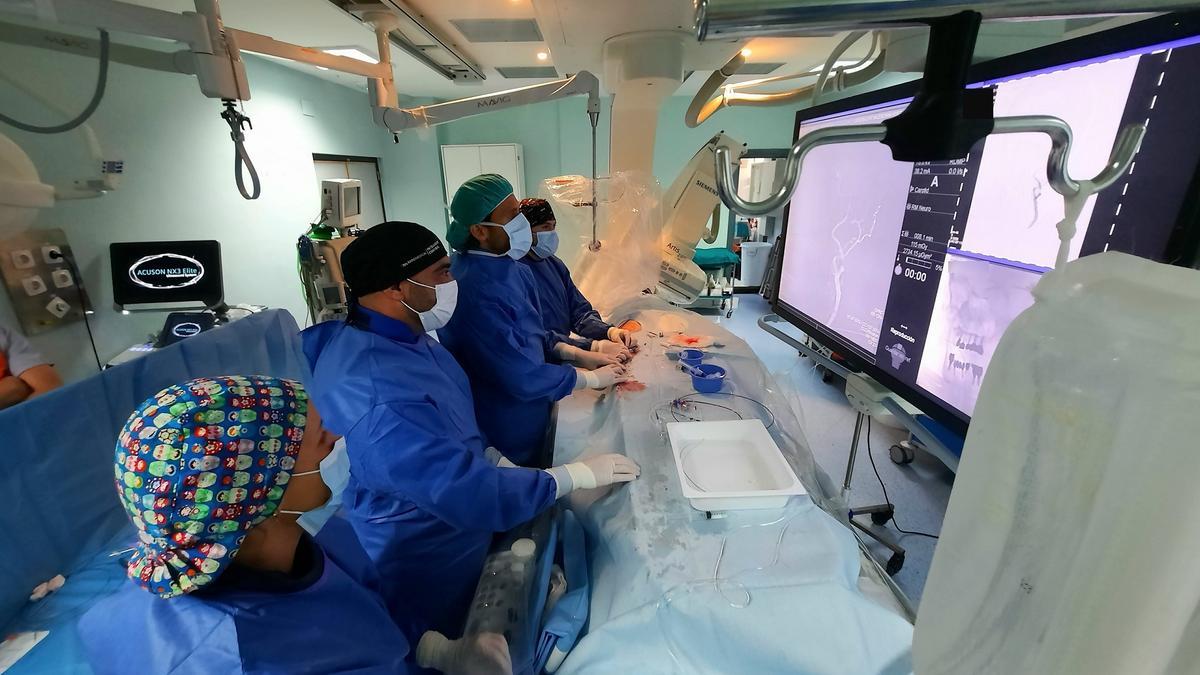 Profesionales de la unidad donde se realizan estas complejas intervenciones
