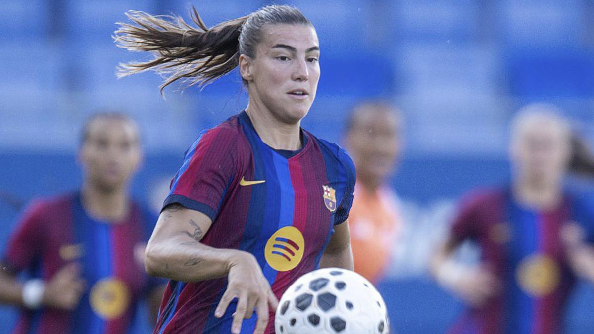 Patricia Guijarro, en un partit de pretemporada. | JORDI COTRINA