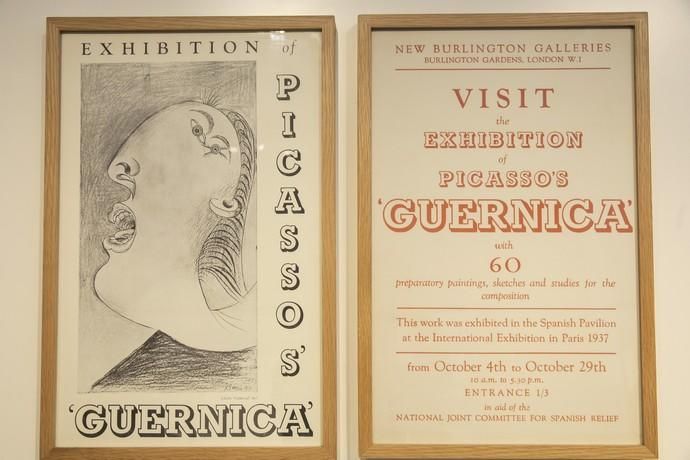 07.02.19. Las Palmas de Gran Canaria.nauguración de la exposición "Picasso. El viaje del Guernica". Fundación La Caixa. Parque de San Telmo. Foto Quique Curbelo