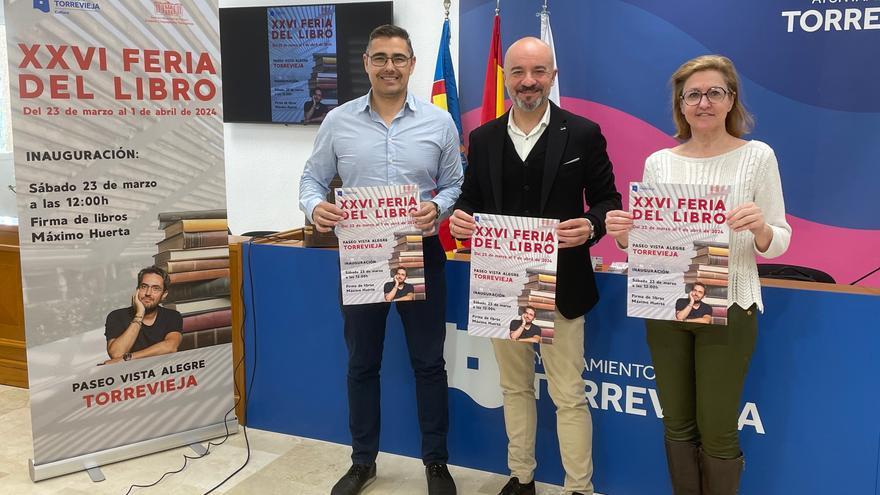 La feria del libro de Torrevieja arranca con la firma de Máximo Huerta el sábado