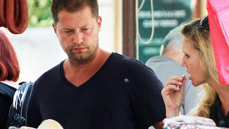 Schweiger war schon im letzten Sommer öfter auf der Insel unterwegs, auch auf dem Markt von Esporles