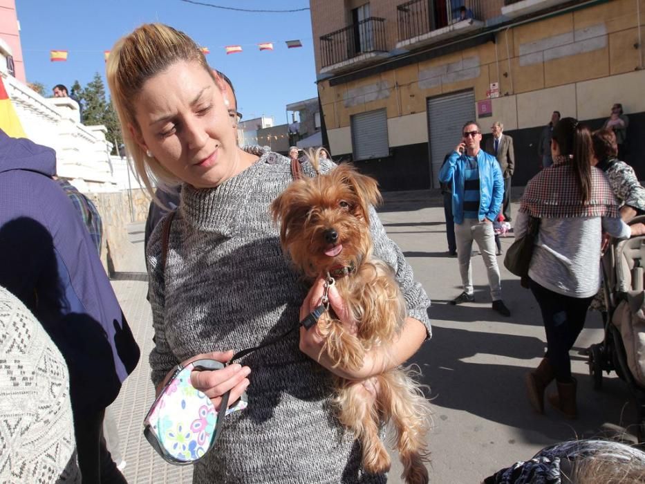 Los vecinos de Cartagena se han acercado junto a sus mascotas a recibir la bendición