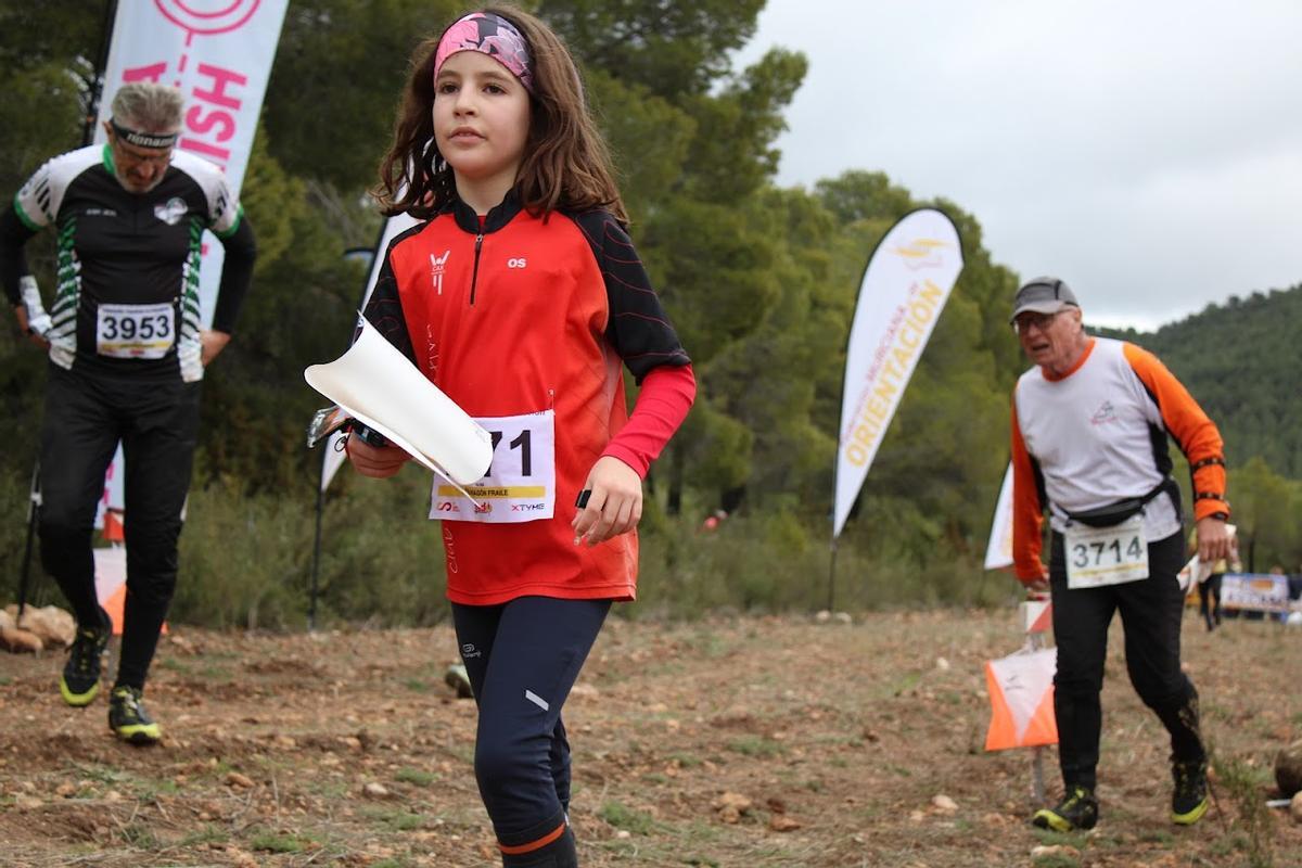 Inés Aragón, del CAX Orientació, en la prueba de Murcia.
