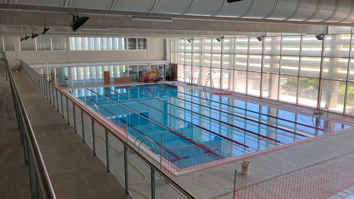 Una imagen de la instalación deportiva acuática de Tavernes de la Valldigna aún cerrada al público