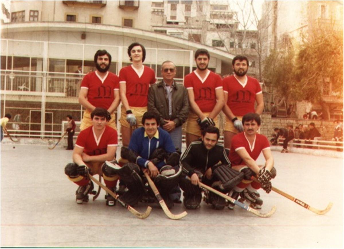 Equipo de Hockey Patines 1976.