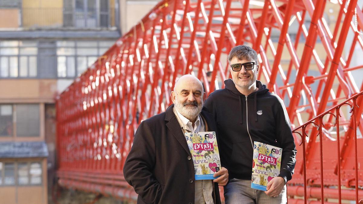 Fonalleras i Vicens al pont de les Peixateries Velles de Girona