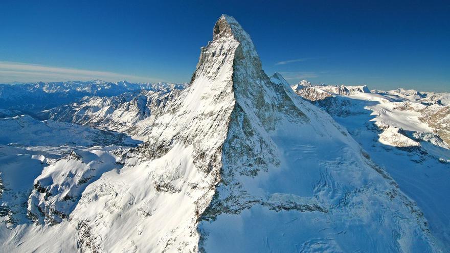 Imatge d&#039;arxiu del Matterhorn, als alps suïssos