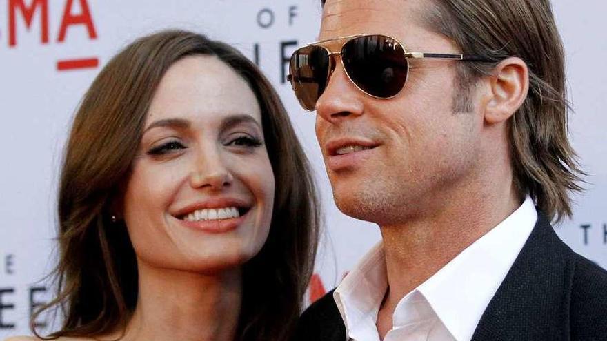 Angelina Jolie y Brad Pitt, en la presentación de &quot;El árbol de la vida&quot;, en 2011.