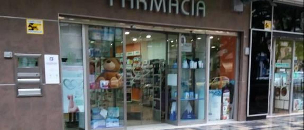 Una farmacia en el término municipal de Moncada.