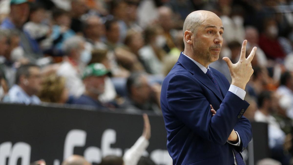 Joan Peñarroya, en el partido entre el Valencia Basket y el Morabanc Andorra