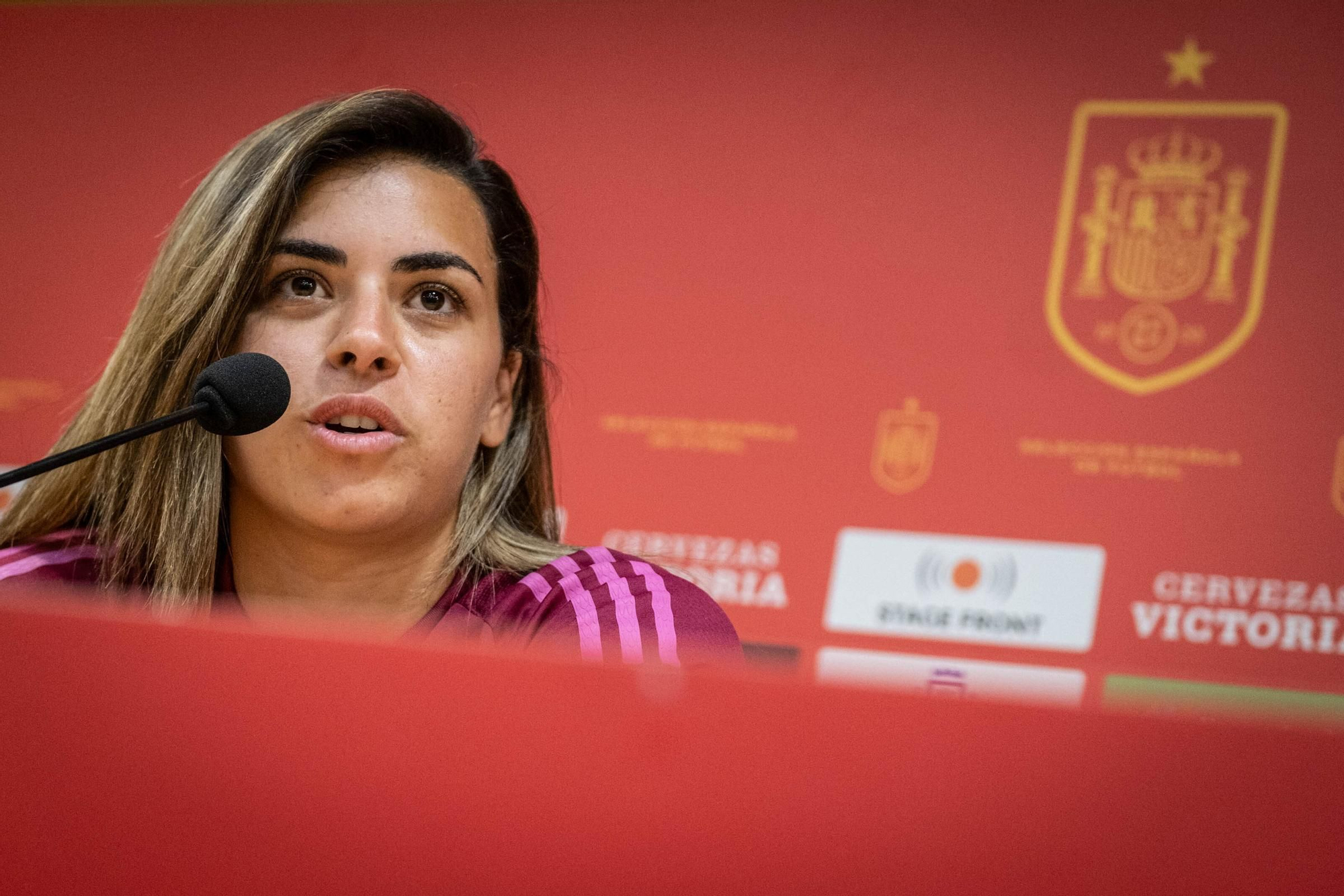 Training and press conference of the women's soccer team in Tenerife