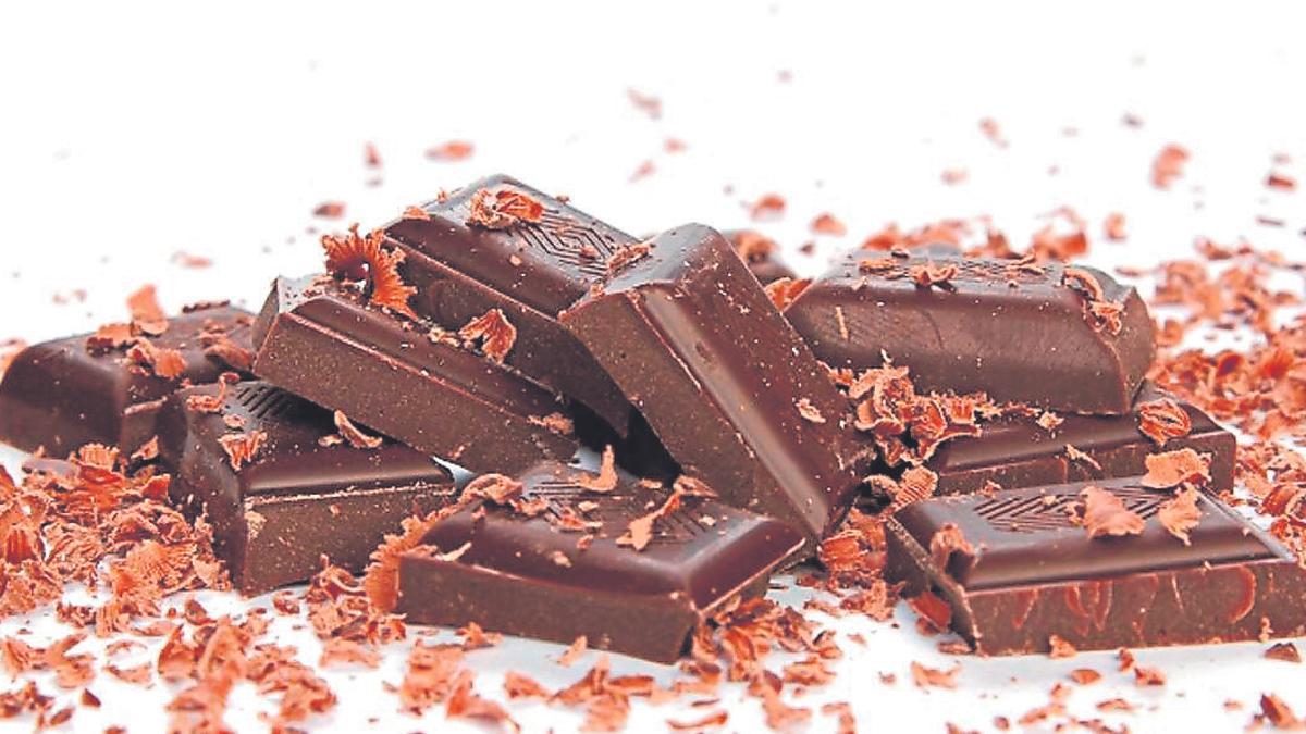 Virutas de chocolate.