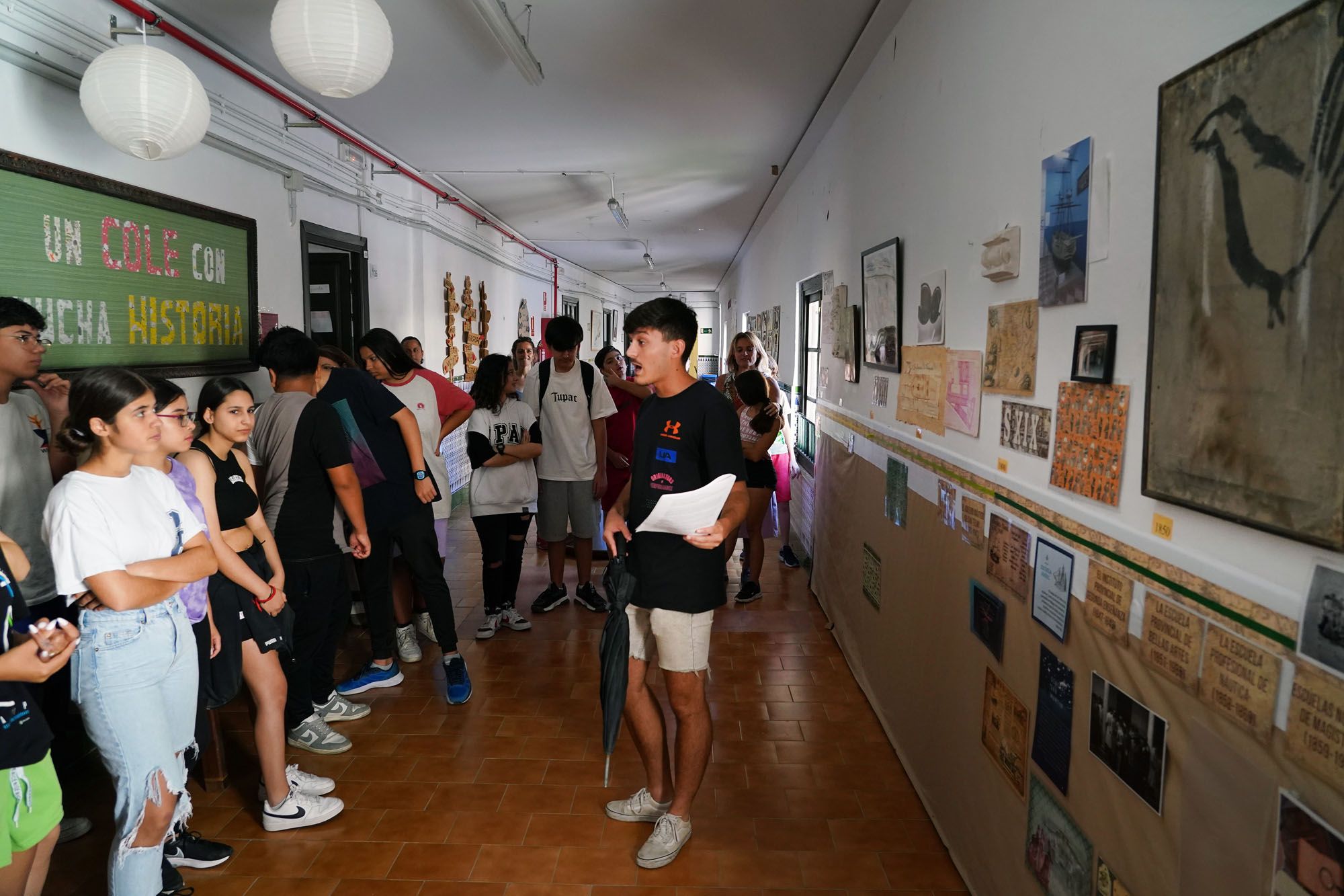 Visita guiada de los alumnos del Colegio Prácticas nº1 para dar a conocer la riqueza del edificio