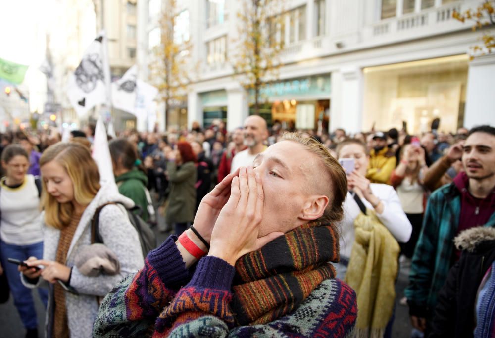 Protesta en Madrid contra el cambio climático