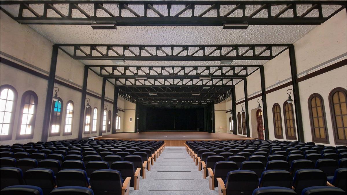 Recreación del futuro Teatre Escalante, en el actual IVAF.