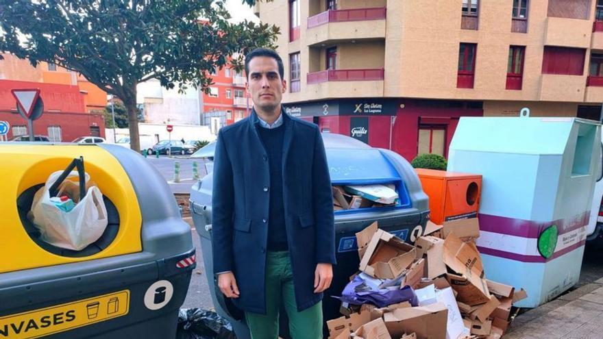 Quejas en La Laguna por la menor capacidad de los contenedores de basura