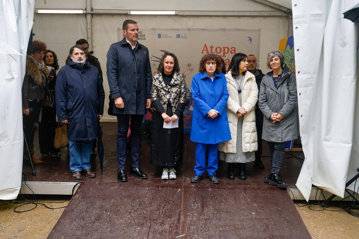 Inauguración de la feria del libro en Santiago