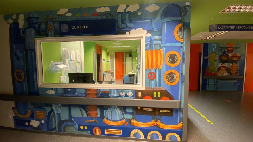 Los murales de Pediatría y Radioterapia: el arte entra en el hospital de Zamora