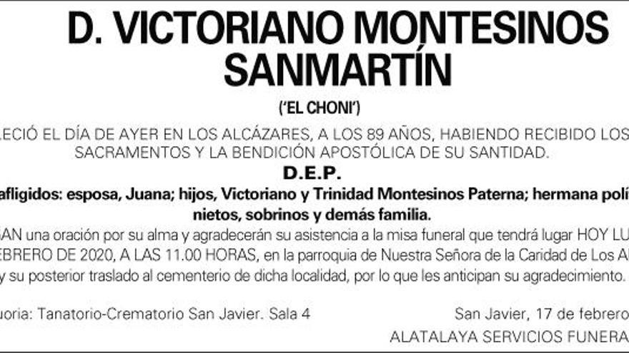 D. Victoriano Montesinos Sanmartín