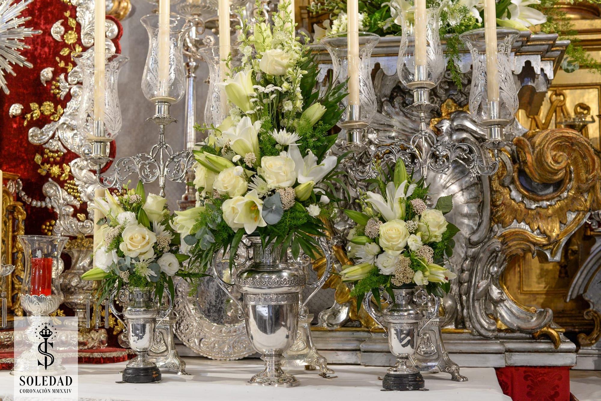 El impresionante altar de la Soledad de Cantillana para la Coronación