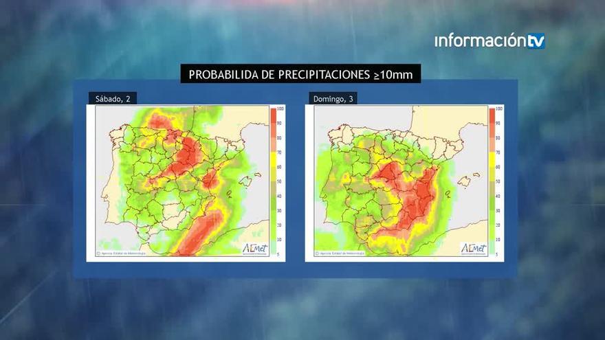 El tiempo en Alicante: fin de semana con chubascos y tormentas localmente fuertes