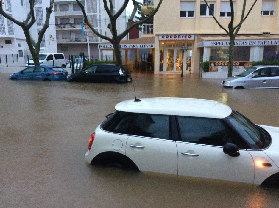 Temporal de lluvias en la Comunitat: efectos en Xàbia