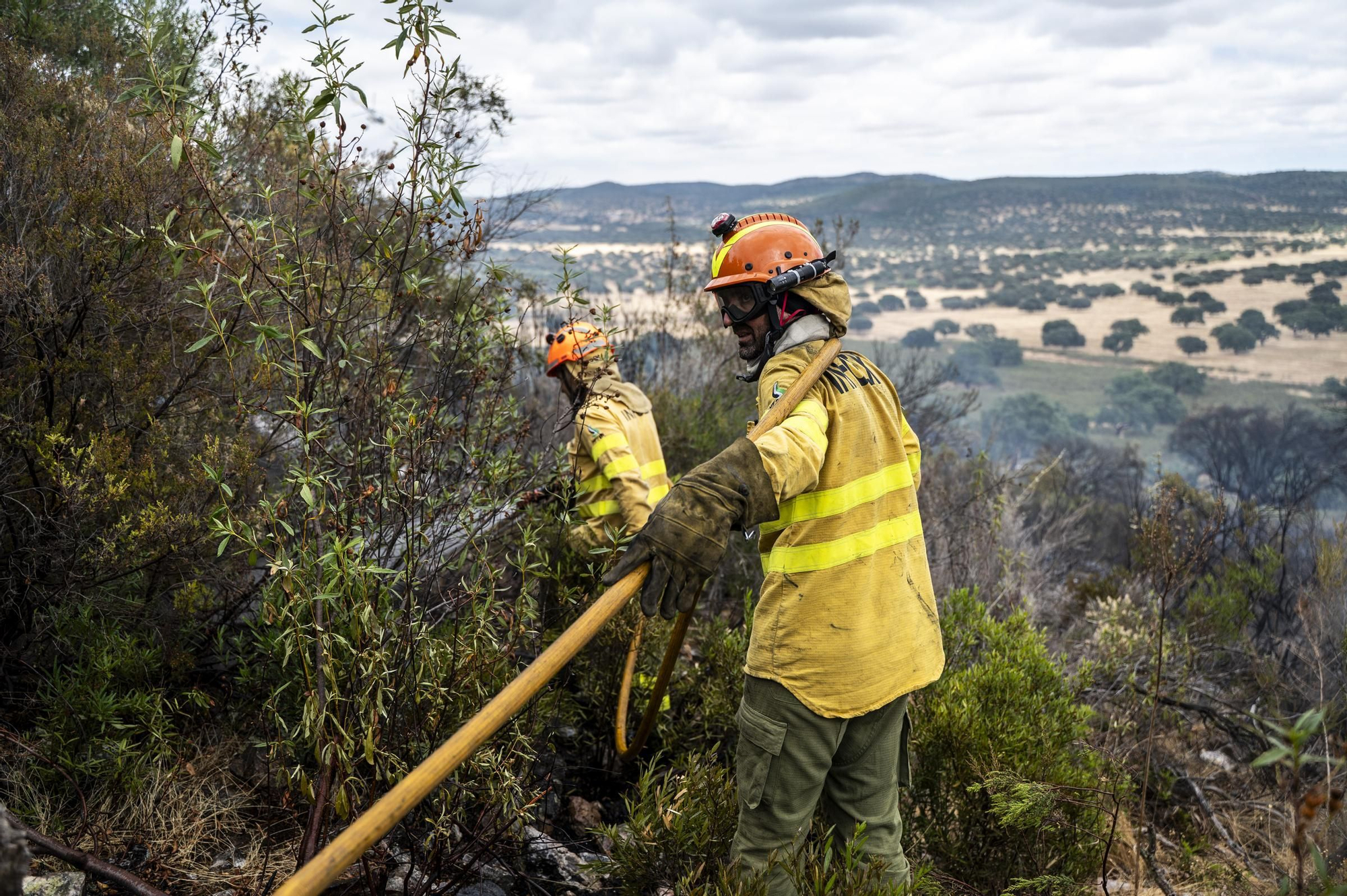 Las imágenes del incendio de este viernes en Cáceres