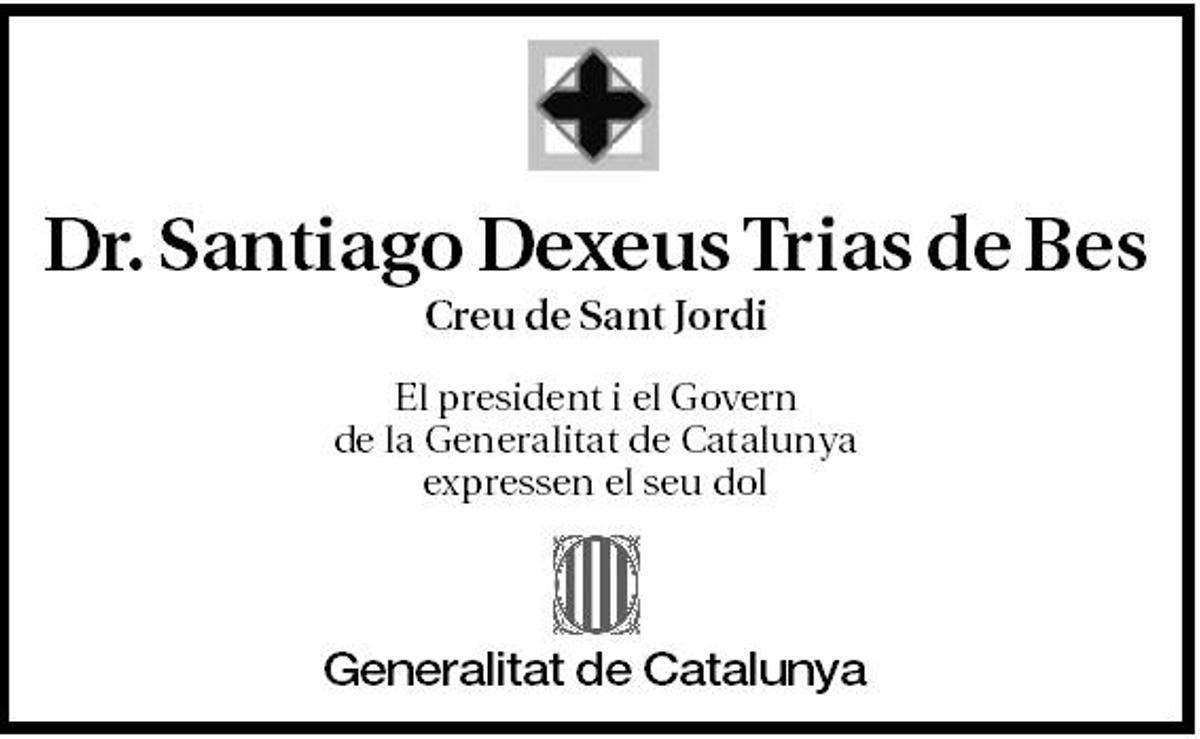 Dr. Santiago Dexeus Trias de Bes