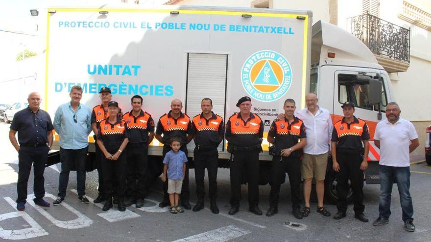 Protección Civil estrena camión de extinción de incendios en Benitatxell