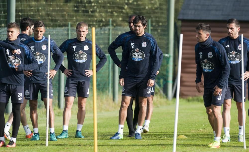 Nueva sesión de preparación para el partido del domingo, 23 de octubre, ante el Celta en Balaídos.