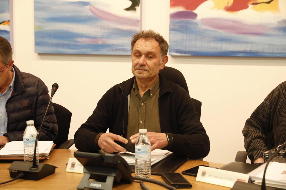 Jorge Suárez, ayer, en el Pleno de Gozón
