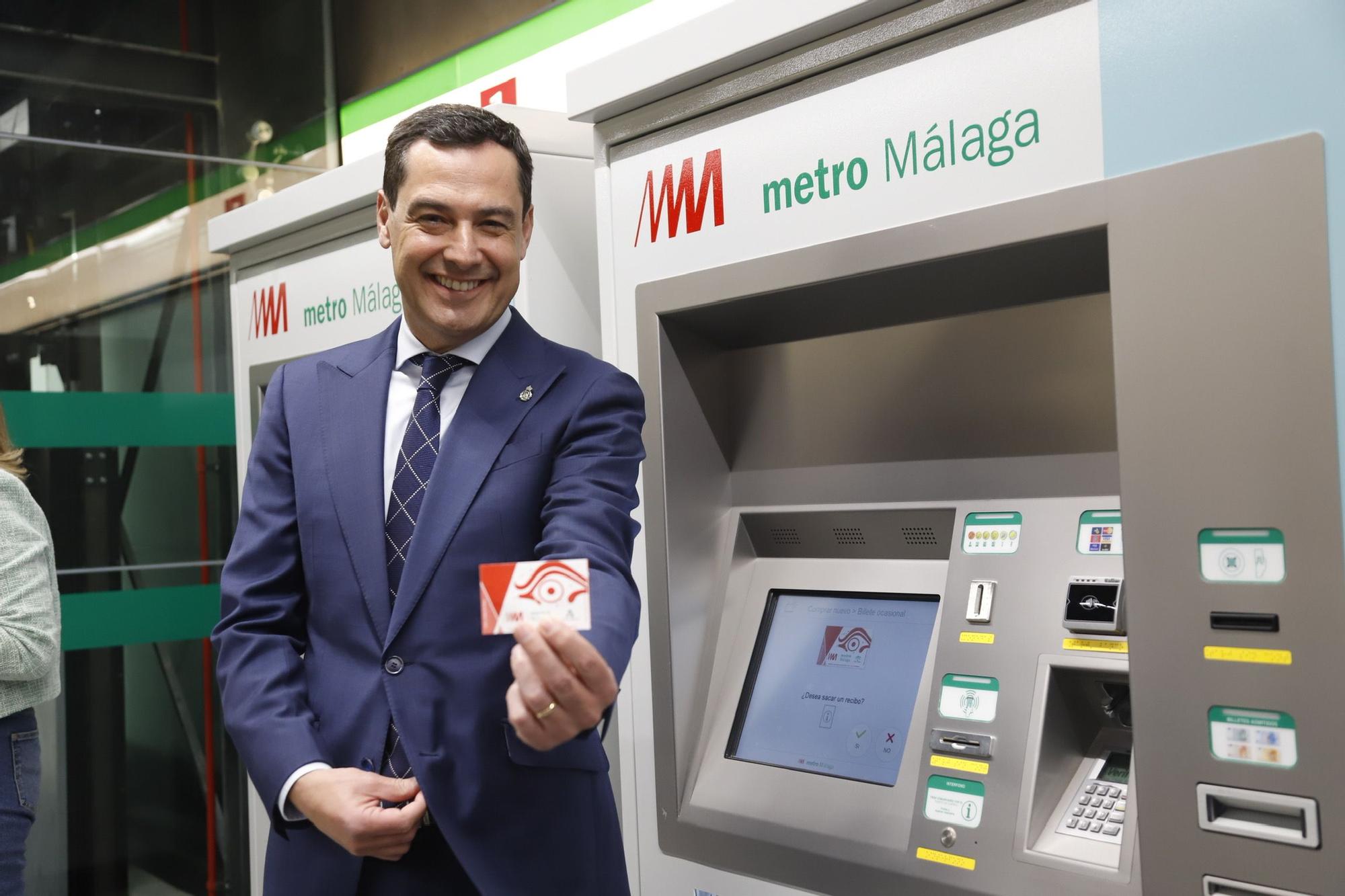 Inauguración de la ampliación del metro de Málaga hasta el Centro