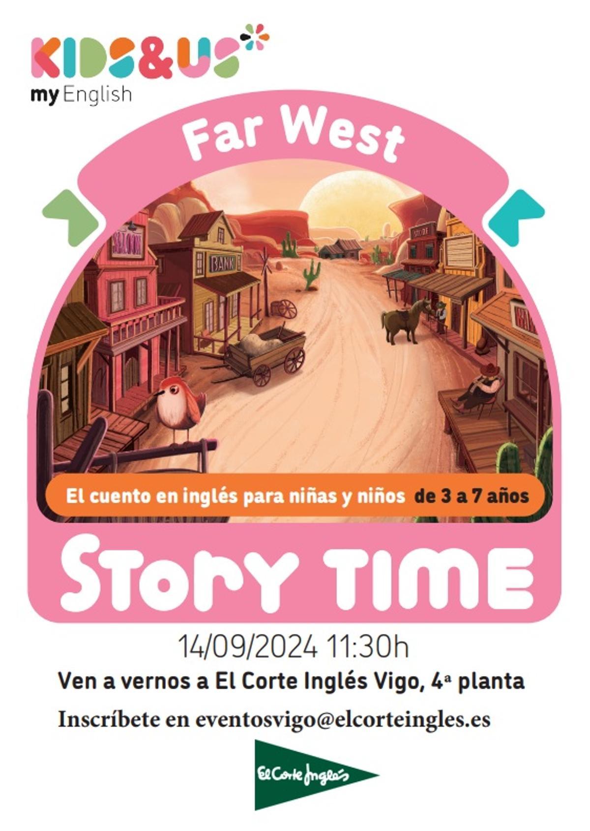 El cuentacuentos en inglés está a cargo de Kids &amp; Us.