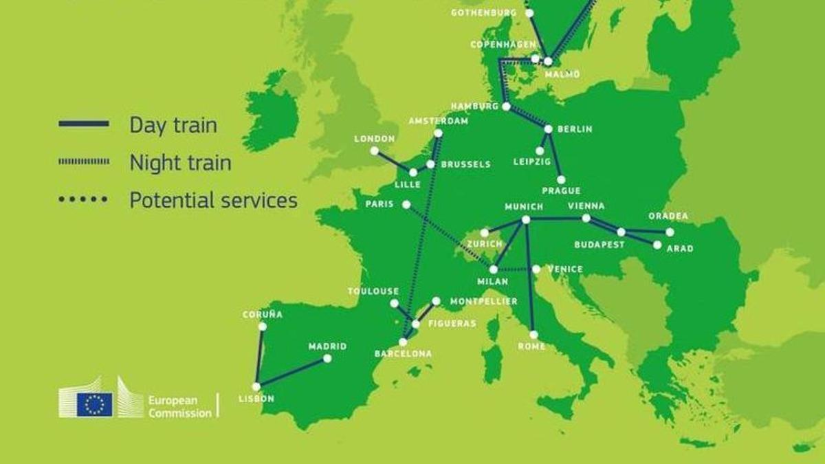 Mapa de proyectos piloto de la UE.